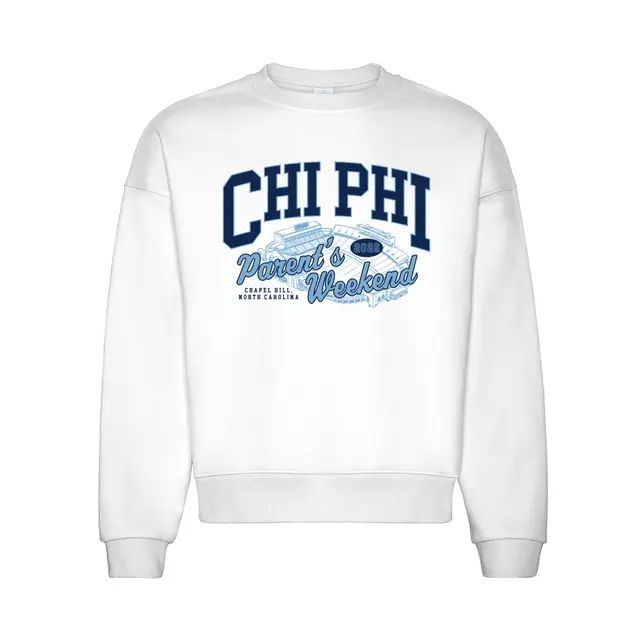 Chi Phi Block Lettering Parent's Weekend Crewneck 2