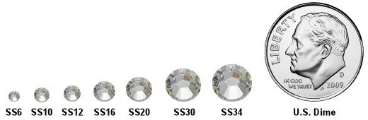 Rhinestone Sizes