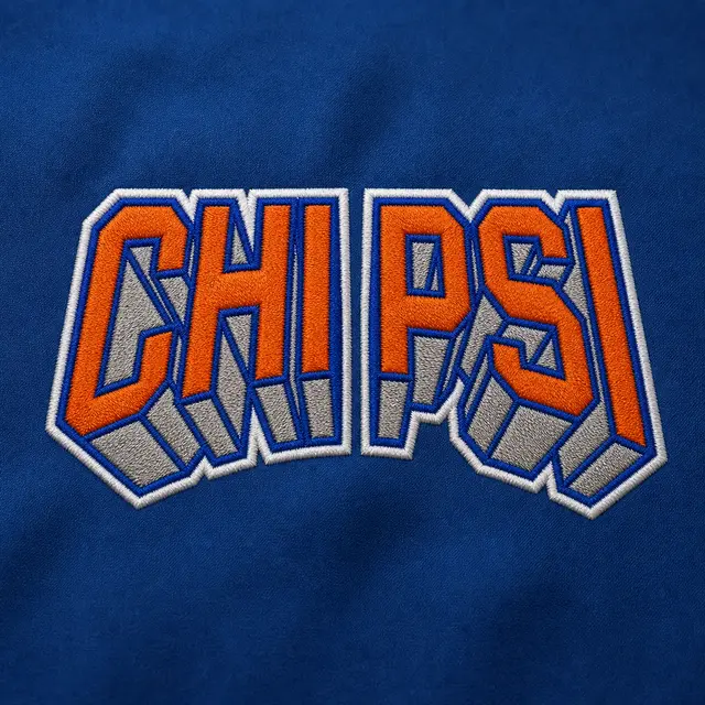Chi Psi Block Lettering Graphic PR Hoodie