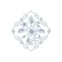 Alpha Delta Pi Floral Sketch PR Shirt