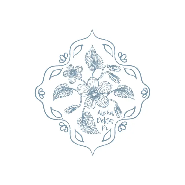 Alpha Delta Pi Floral Sketch PR Shirt