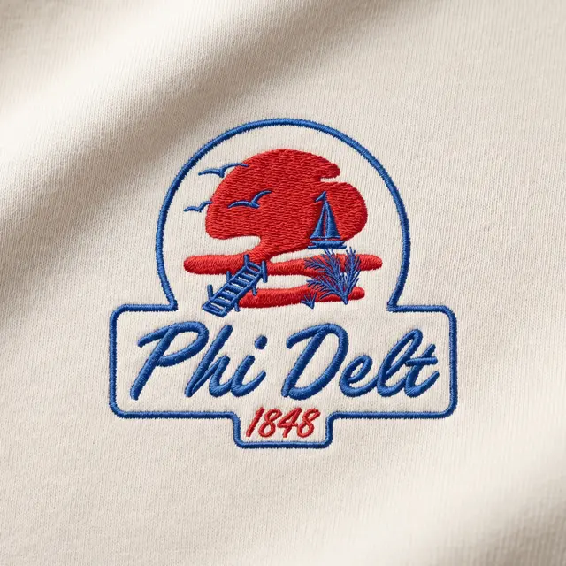 Phi Delta Theta Coastal Sunset Illustration PR Hoodie