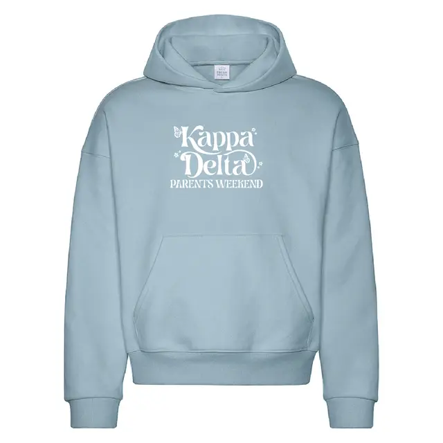 Kappa Delta Butterfly Text Parents Weekend Hoodie 2