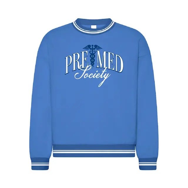 Pre-Med Society Classic Caduceus Text PR Crewneck 2