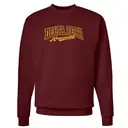 Delta Zeta Bold Gold Text Homecoming Crewneck 2