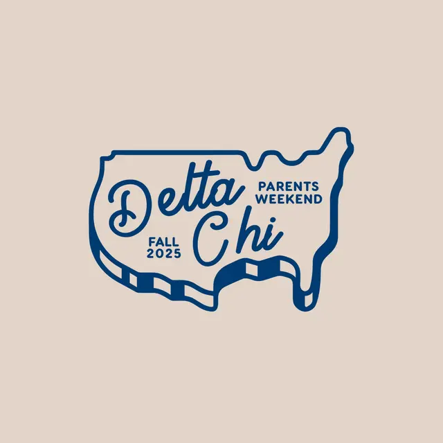 Delta Chi Map Outline Parents Weekend Shirt