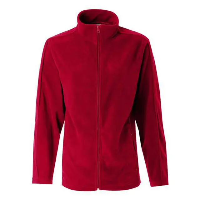 Customizable FeatherLite Women's Microfleece Full-Zip Jacket 5301 American Red Front
