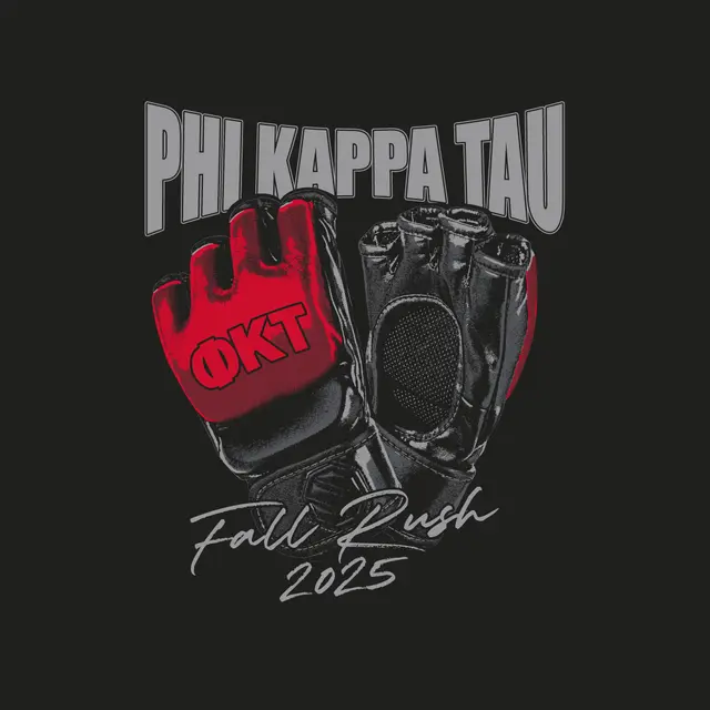 Phi Kappa Tau Bold Gloves Fall Rush Shirt