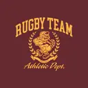 Rugby Team Fierce Mascot Athletic PR Hoodie