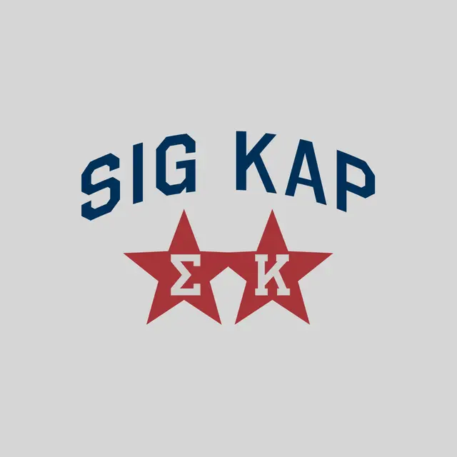 Sigma Kappa Bold Text Star PR Crewneck