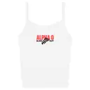 Alpha Omicron Pi Bold Text with Pizza Slice Philanthropy Tank 2