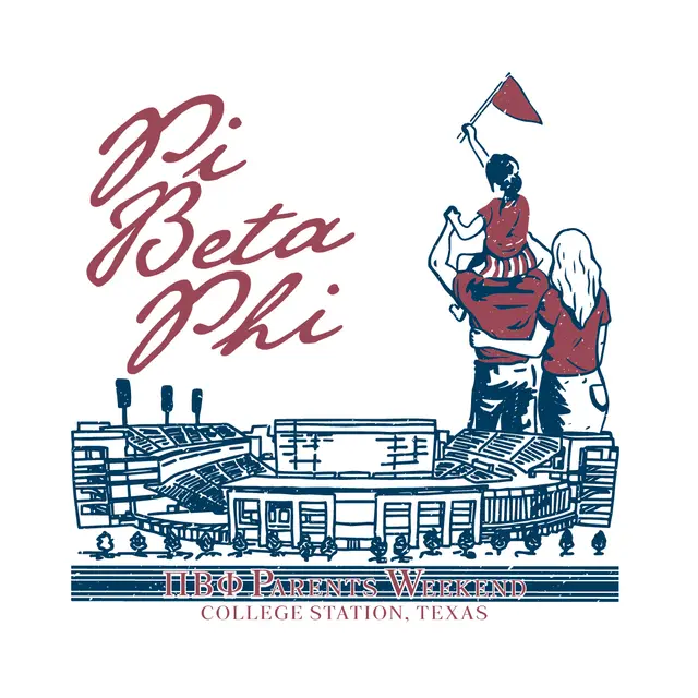Pi Beta Phi Family Scene Parents Weekend Shirt