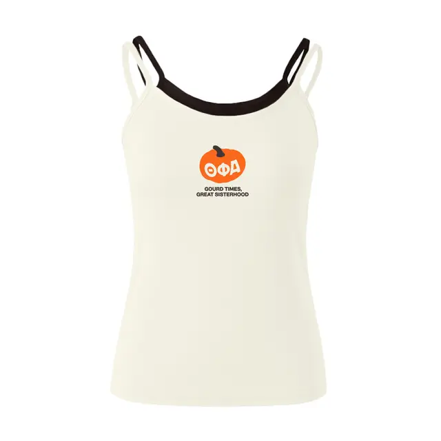 Theta Phi Alpha Pumpkin Illustration Retreat Tank 2