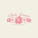 Delta Gamma Playful Hibiscus Floral Spring Formal Tank