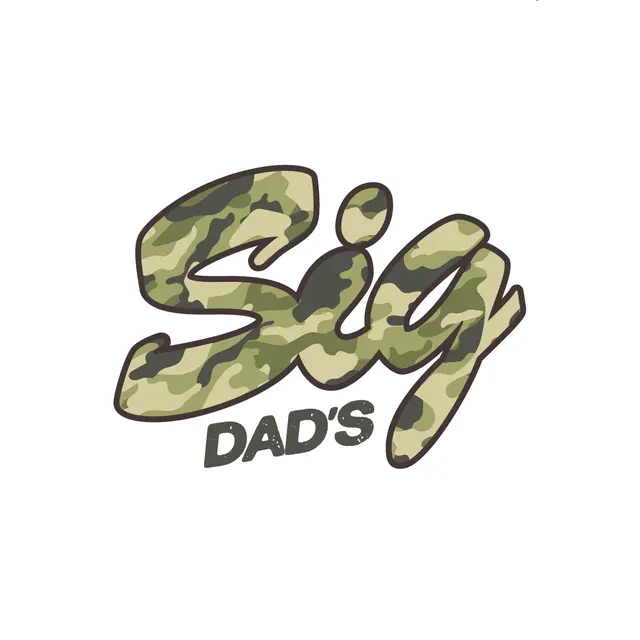 Sigma Chi Camo Script Text Dad's Day Hat