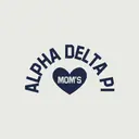 Alpha Delta Pi Arched Lettering and Heart Mom's Day Sweater