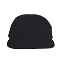 Los Angeles Apparel POLY COTTON TWILL 5 PANEL HAT rtwlsb500 Black Front
