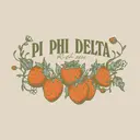 Pi Phi Delta Floral Strawberry Rush Hoodie