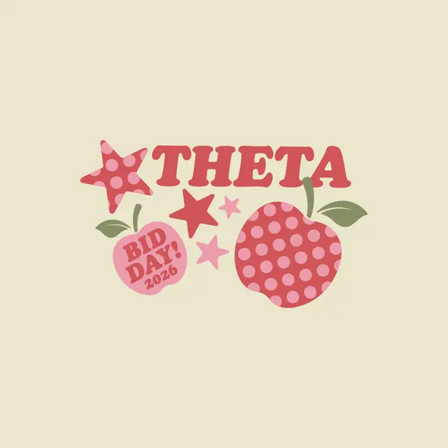 Kappa Alpha Theta Polka Dot Apple Bid Day Shirt