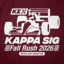 Kappa Sigma Racing Car Illustration Rush Hoodie