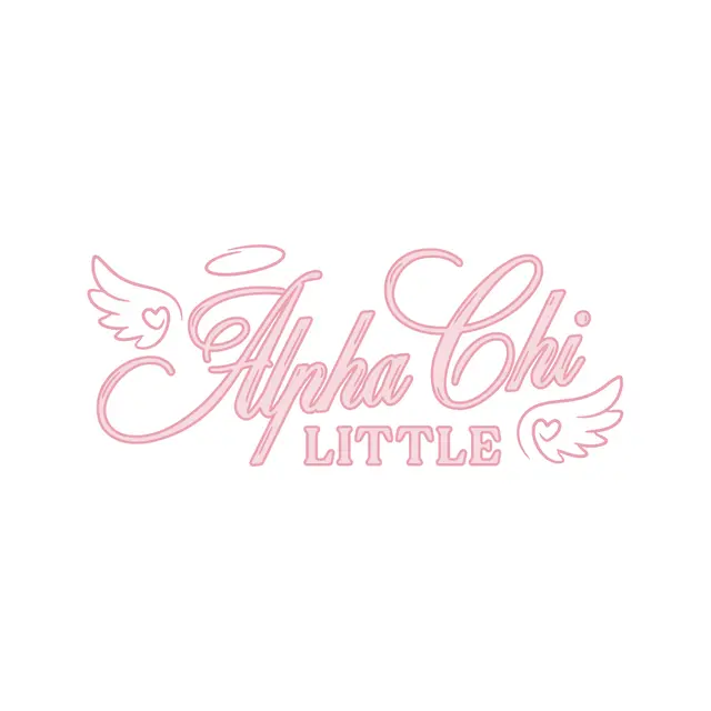 Alpha Chi Omega Flowing Script Big Little Reveal Shirt