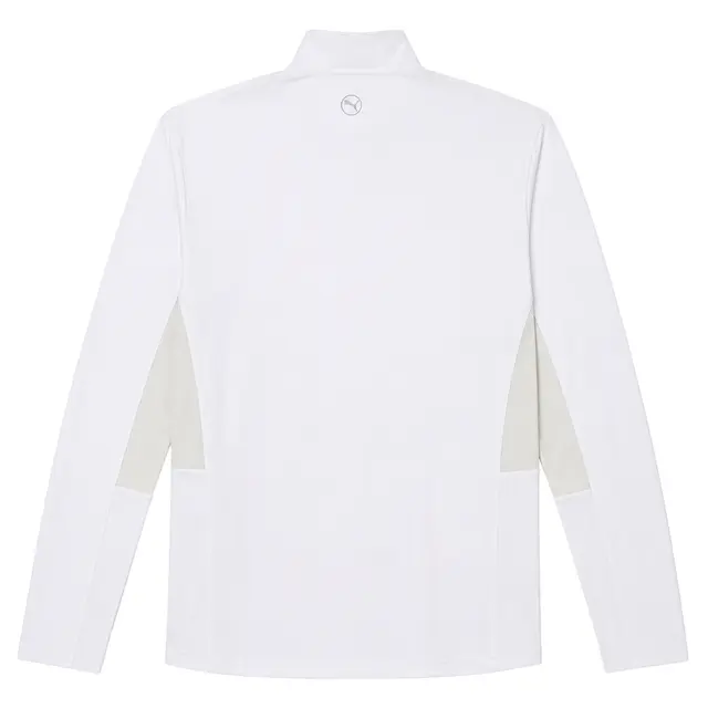 Puma Golf Men's Pure 2.0 Quarter-Zip White Glow Sedate Grey Back
