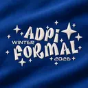 Alpha Delta Pi Whimsical Script Winter Tank