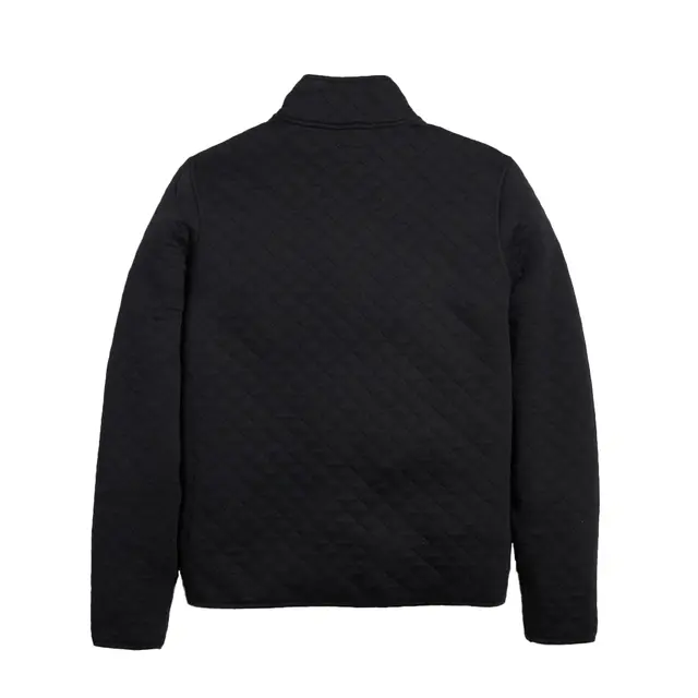 Marine Layer Corbet Quilted Pullover Black Back