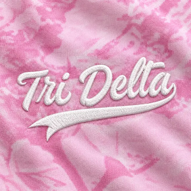 Delta Delta Delta Marble Pattern Script PR Hoodie