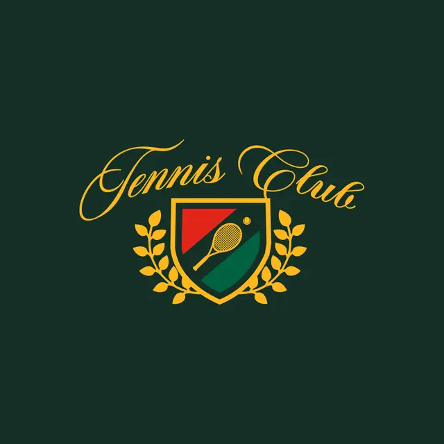 Tennis Club Crest Graphic PR Crewneck