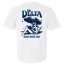 Delta Delta Delta Retro Beach Graphic Spring Break Shirt 2