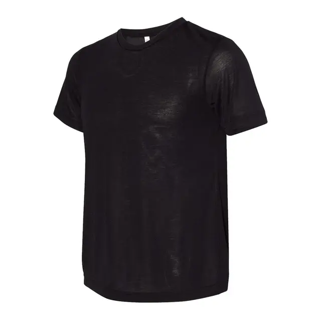 Customizable Bella + Canvas Fast Fashion Unisex Viscose Fashion Tee 3880 Black Left