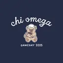 Chi Omega Football Bear Game Day Shirt