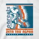 Zeta Tau Alpha Football Player Graphic Parents Weekend Hoodie