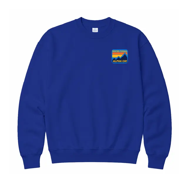 Alpha Chi Mountain Graphic Winter Formal Crewneck 2