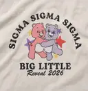 Sigma Sigma Sigma Colorful Bear Illustration Big Little Tank
