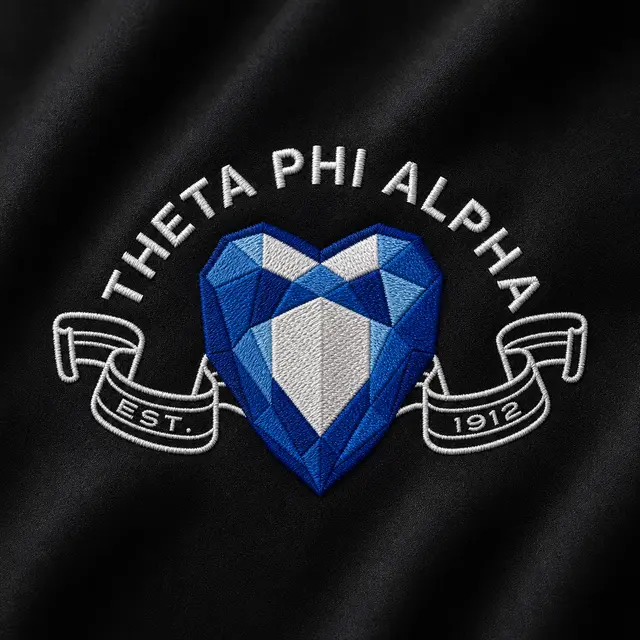 Theta Phi Alpha Heart Gem Illustration Rush Hoodie