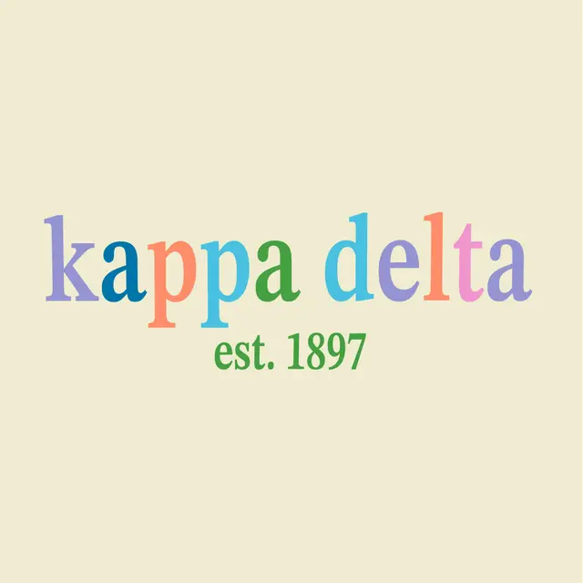 Kappa Delta Pastel Block Lettering PR Shirt