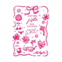 Sigma Rho Lambda Tropical Icons with Ribbon Rush & Bid Shirt