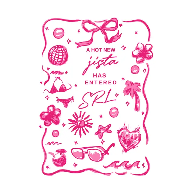 Sigma Rho Lambda Tropical Icons with Ribbon Rush & Bid Shirt