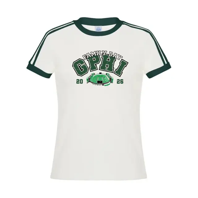 Gamma Phi Bold Lettering Family Day Shirt 2