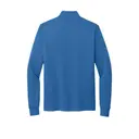 Double-Knit 1/4-Zip Charter Blue Back