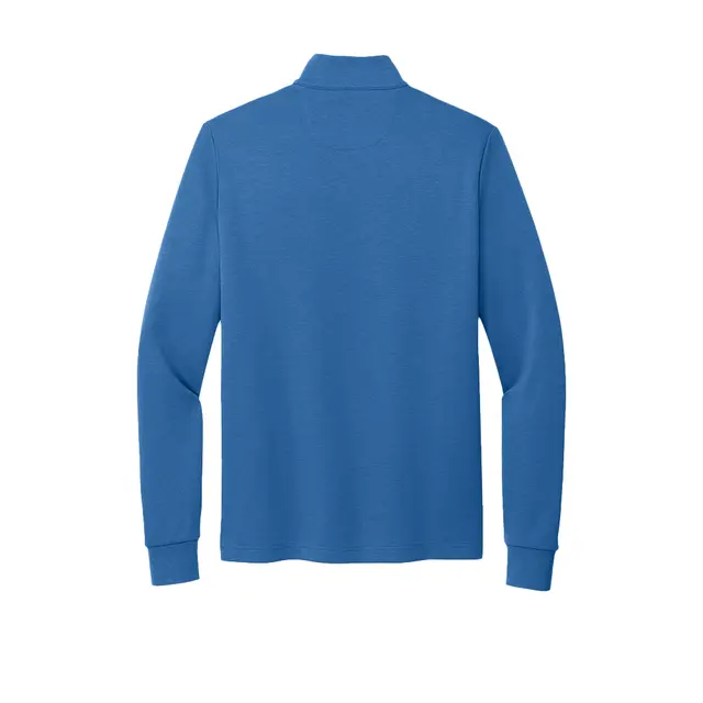 Double-Knit 1/4-Zip Charter Blue Back