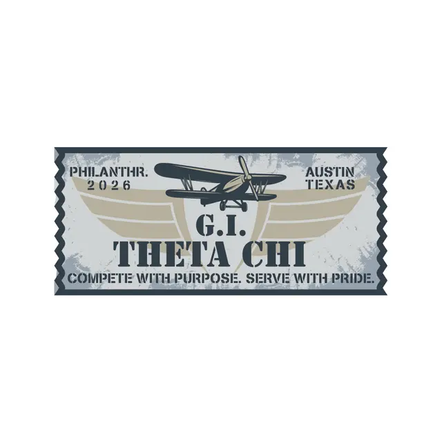 Theta Chi Airplane Graphic Philanthropy Crewneck