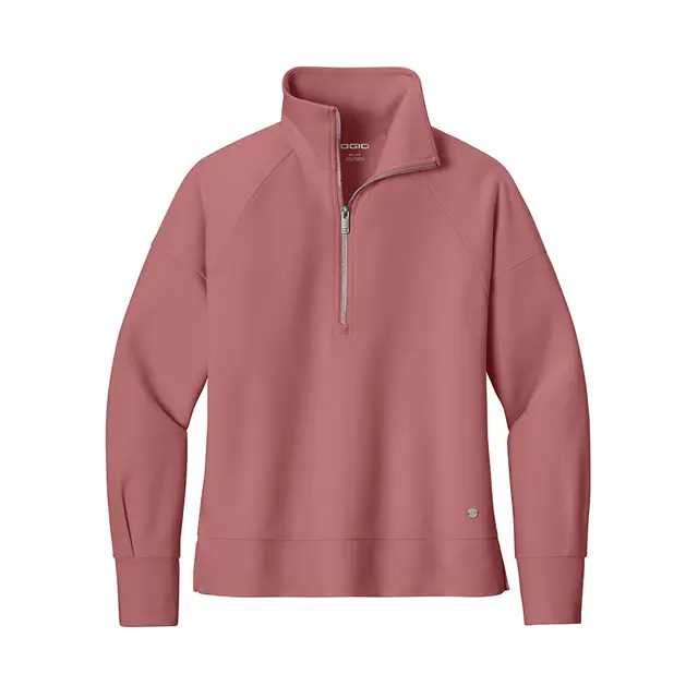 OGIO OGIO® Women’s Luuma 1/2-Zip Desert Pink Front