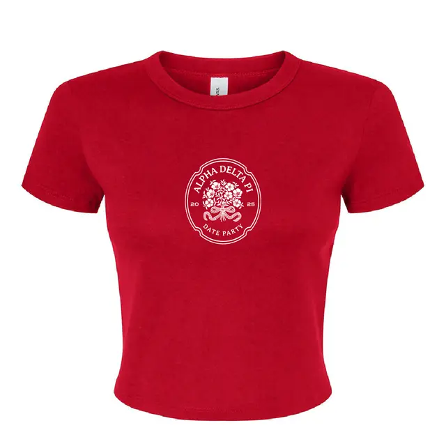 Alpha Delta Pi Floral Emblem Date Party Shirt 2