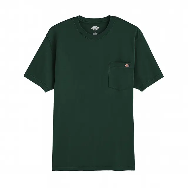 Dickies Unisex Short-Sleeve Heavyweight T-Shirt ws450 Hunter Green Front