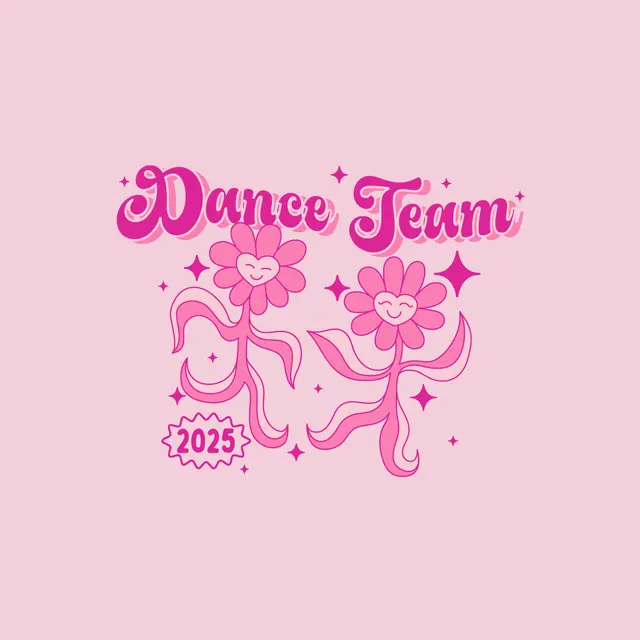 Dance Team Dancing Flower Text PR Shirt