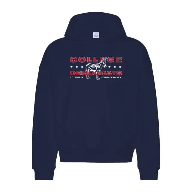 College Democrats Donkey Illustration PR Hoodie 2