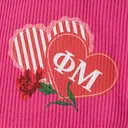 Phi Mu Heart Illustration PR Shorts
